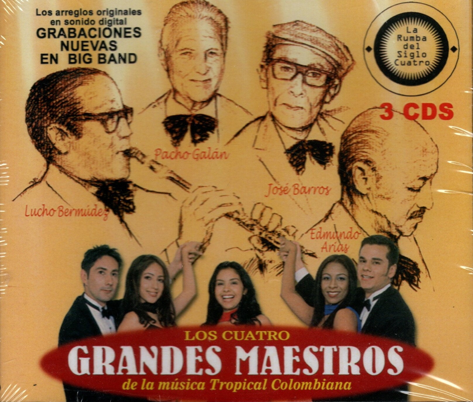 CDX3 Los 4 Grandes Maestros De La Música Tropical Colombiana
