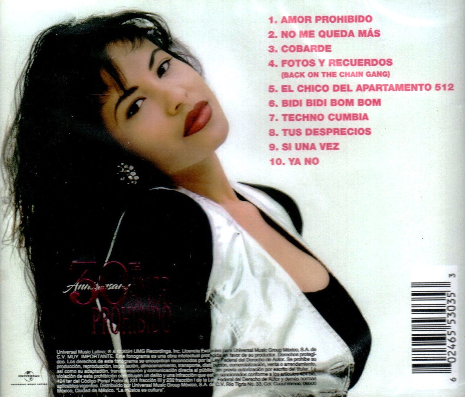 CD Selena – Amor Prohibido
