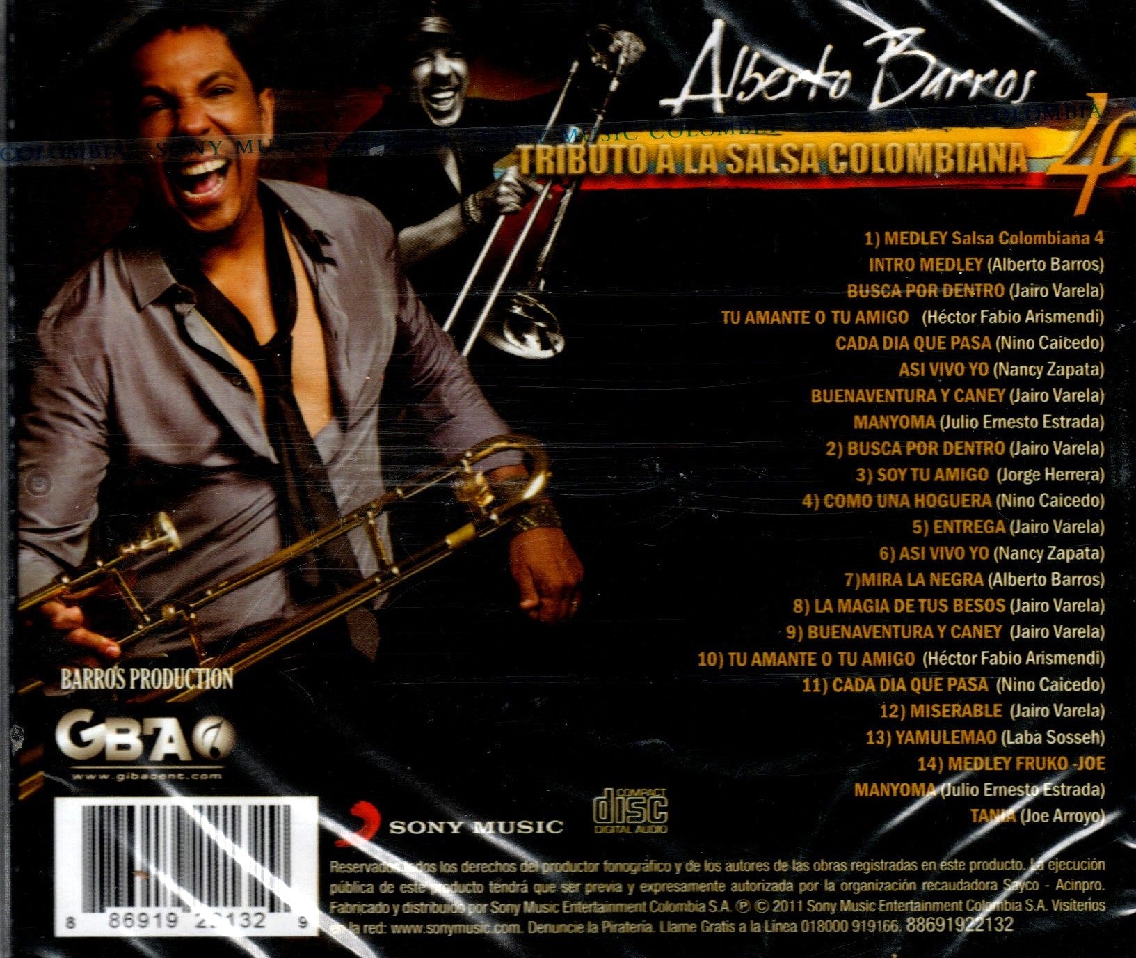 CD tributo a la salsa colombiana 4 - Alberto Barros