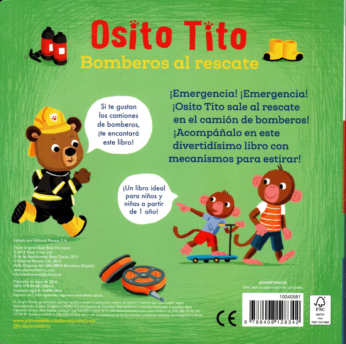 Libro Benji Davies - Bomberos al Rescate