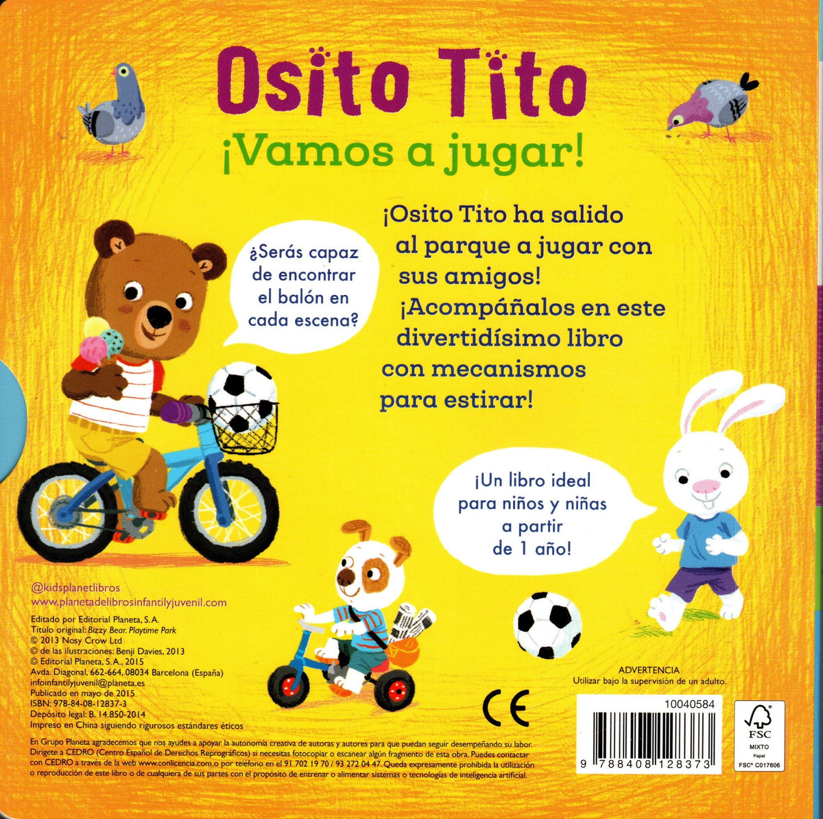 Libro Benji Davies - Osito Tito. Vamos a jugar!