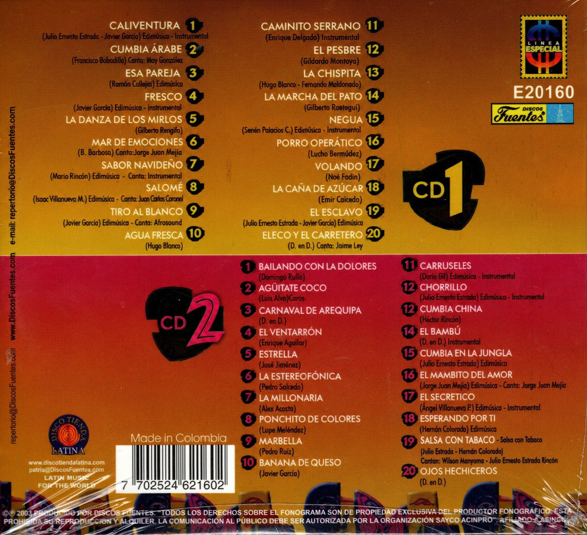 CD Afrosound – Historia Musical de... Afrosound "40 Éxitos"