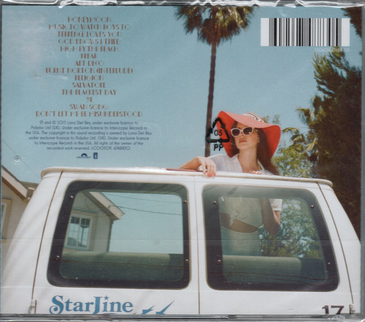 CD Lana Del Rey ‎– Honeymoon