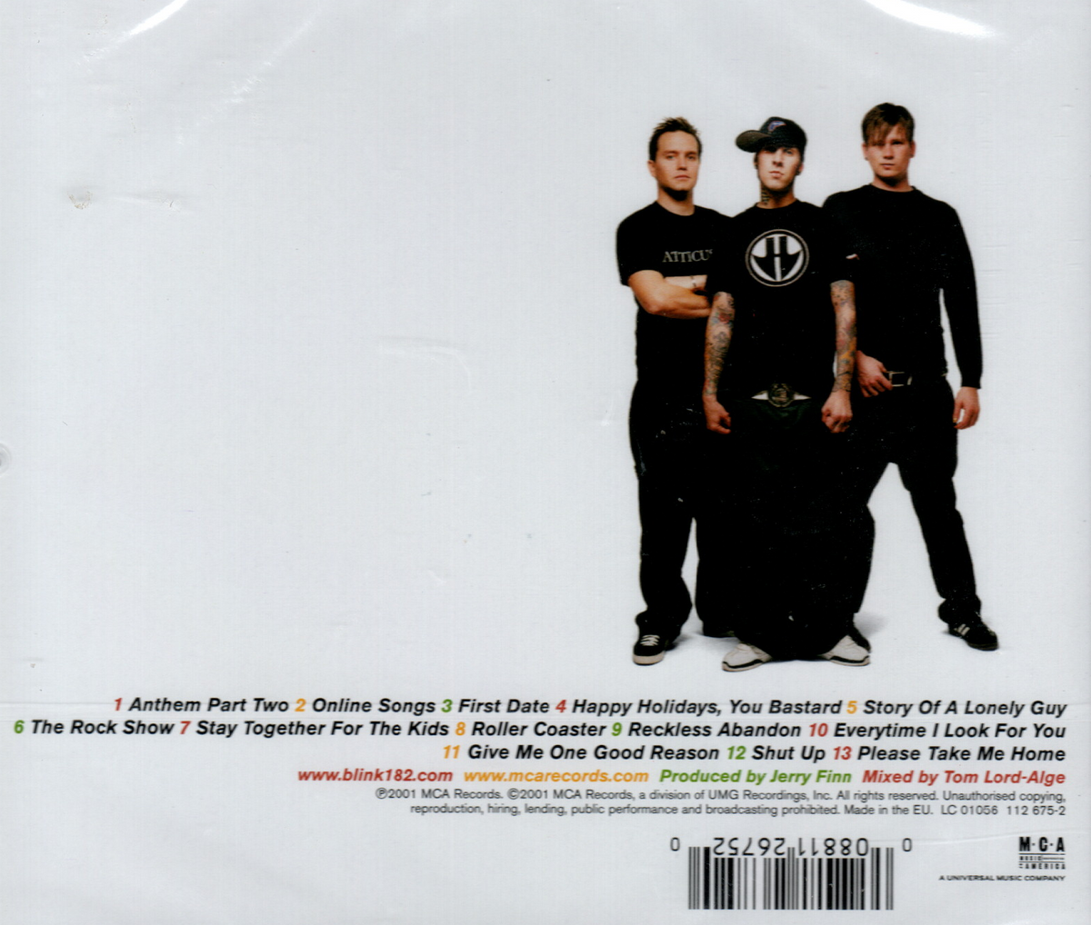 CD Blink-182 – Take Off Your Pants And Jacket
