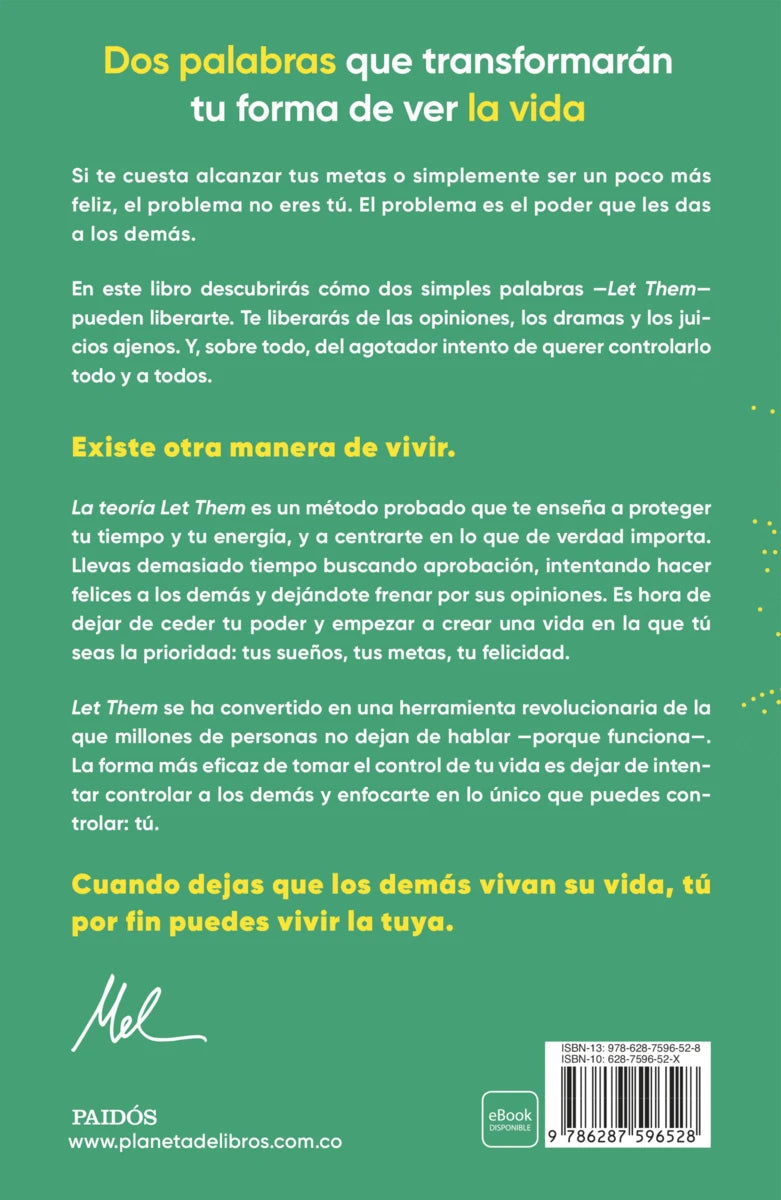 Libro Mel Robbins - La teoría Let Them. La clave está en soltar
