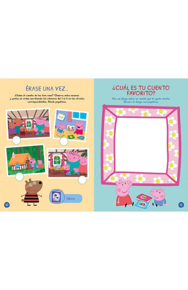 Libro Peppa Pig. Cuaderno de actividades - Súper pegatinas. Aventuras mágicas