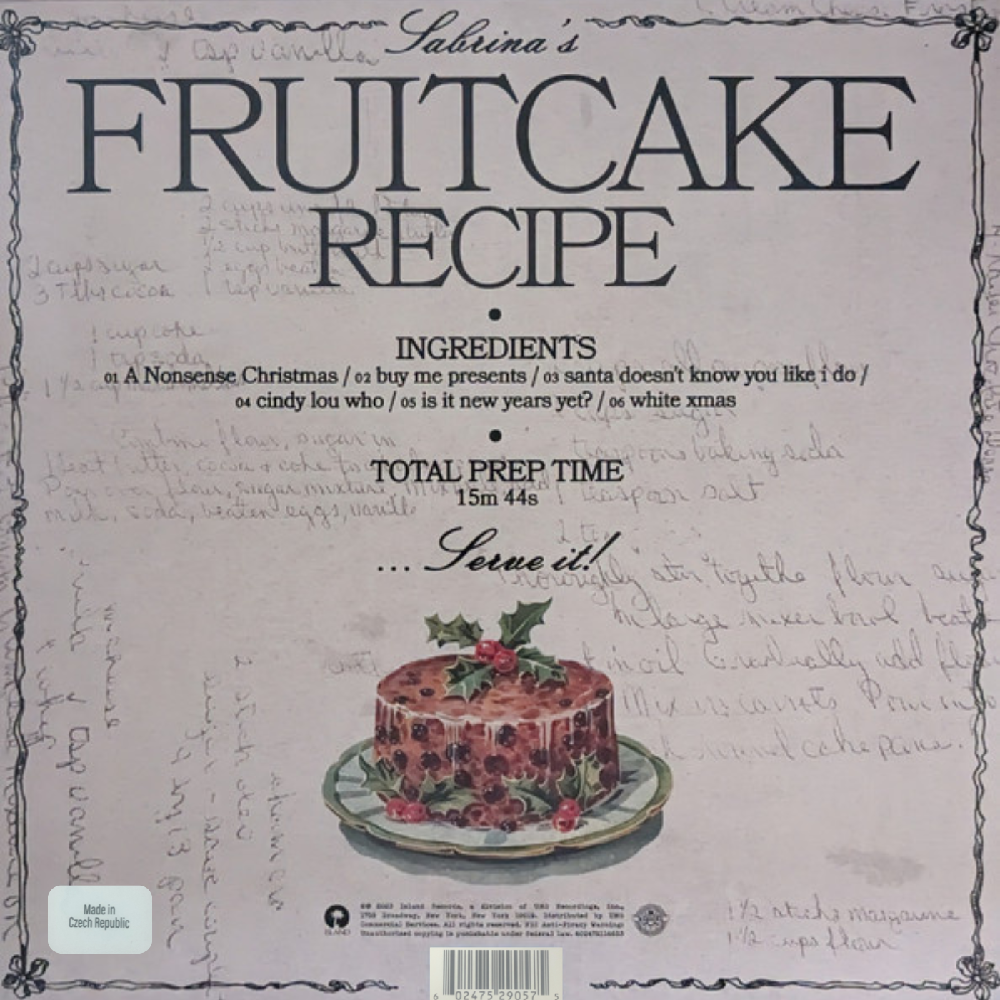 LP Sabrina Carpenter - Fruitcake Recipe