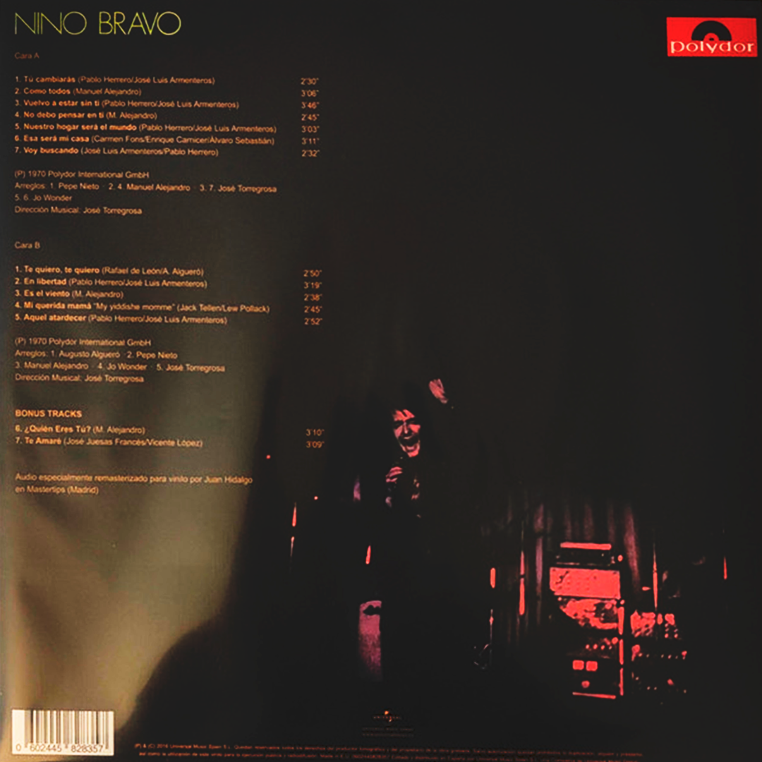 LP Nino Bravo – Te Quiero, Te Quiero