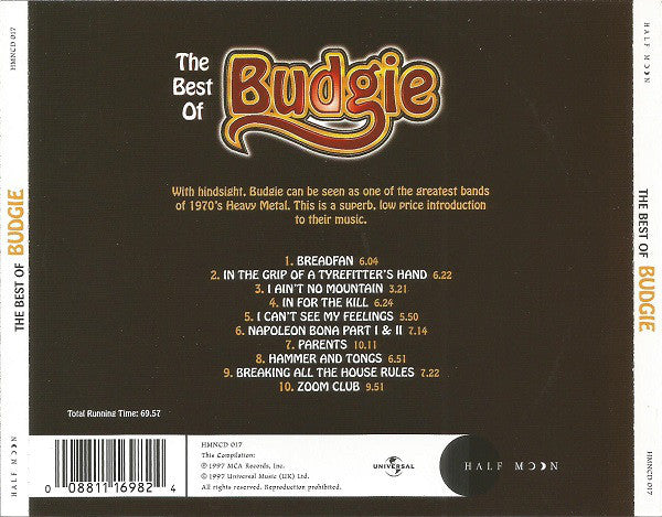 CD Budgie ‎– The Best Of Budgie