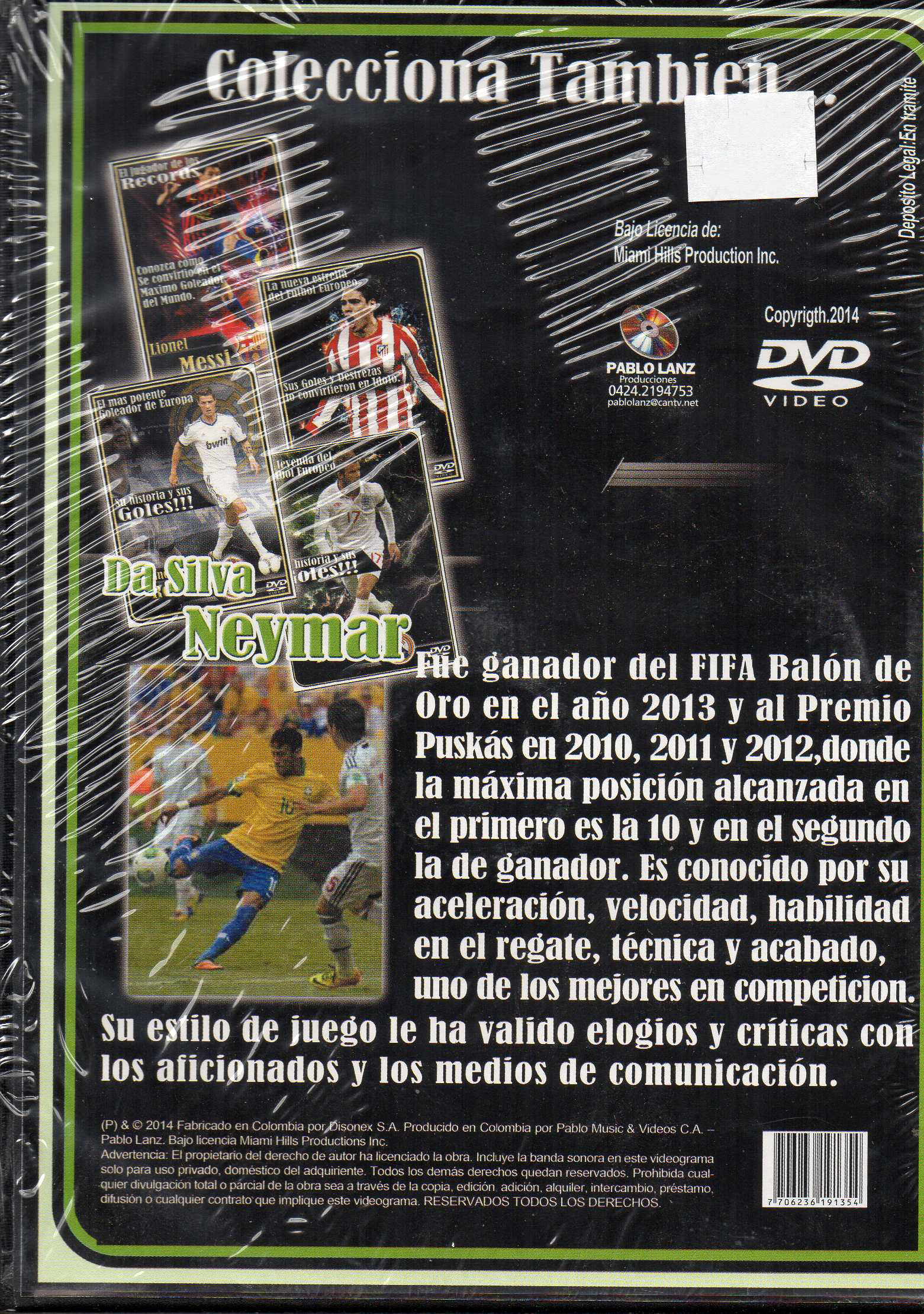 DVD Da Silva Neymar la revelación del futbol mundial