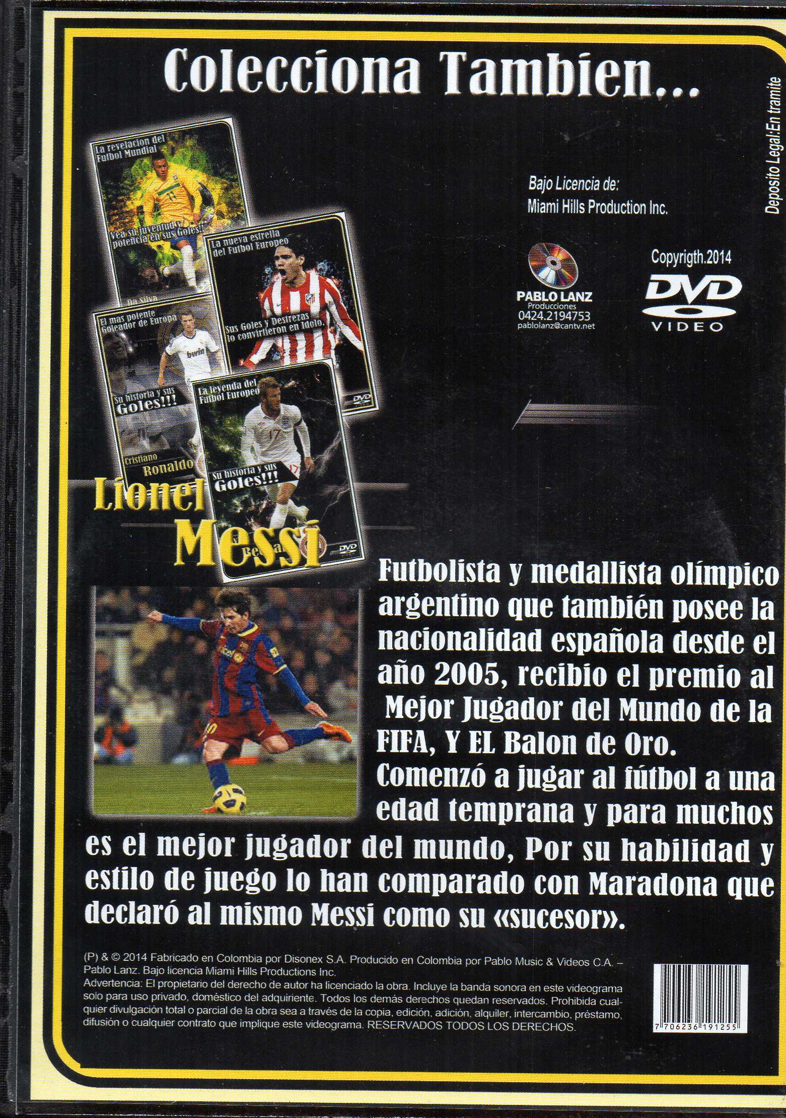 LIONEL MESSI EL JUGADOR DE LOS RECORDS / DVD