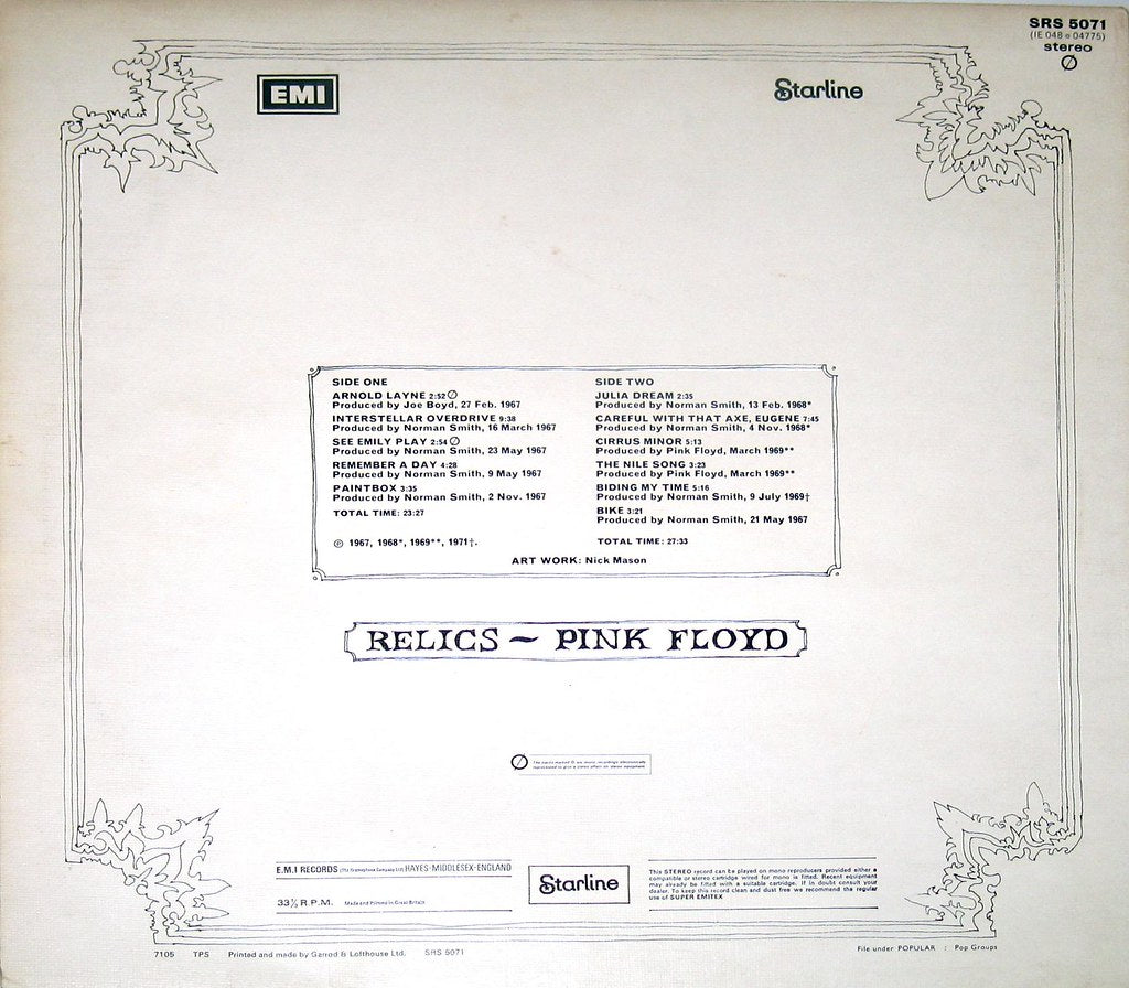 LP Pink Floyd ‎– Relics