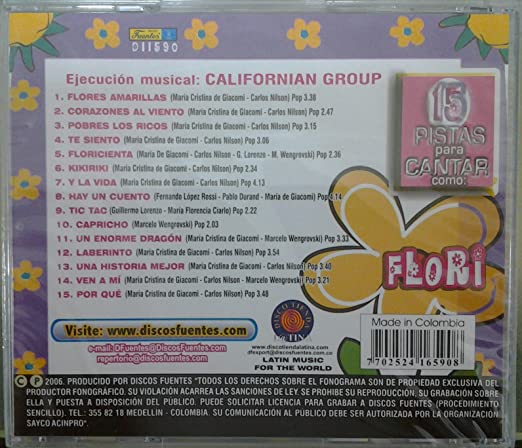 CD Flori - 15 Pistas Para Cantar