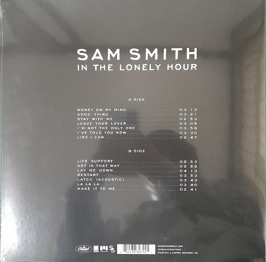 LP Sam Smith (12) – In The Lonely Hour