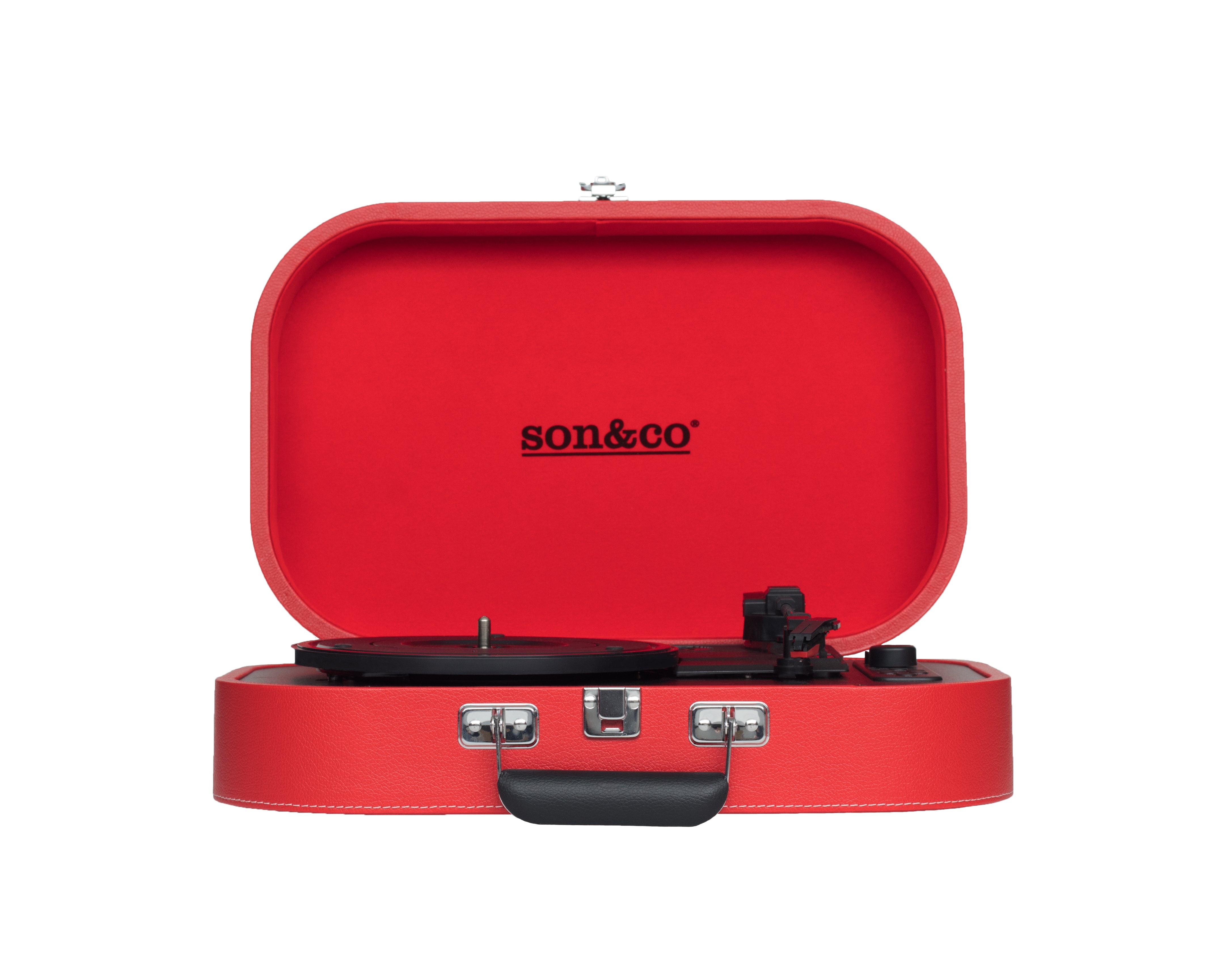 Tornamesa portátil son&co · TT-101 Rojo