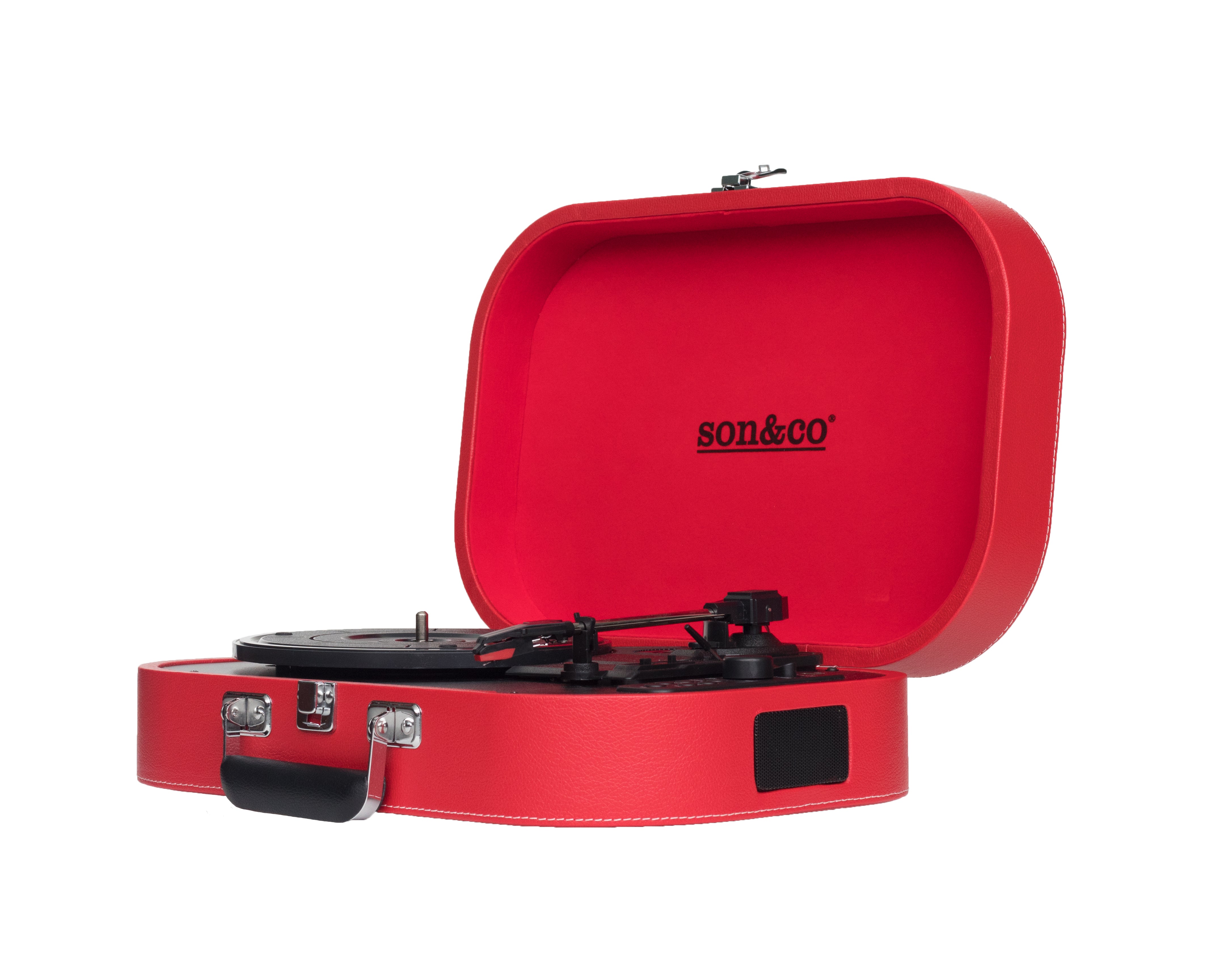 Tornamesa portátil son&co · TT-101 Rojo