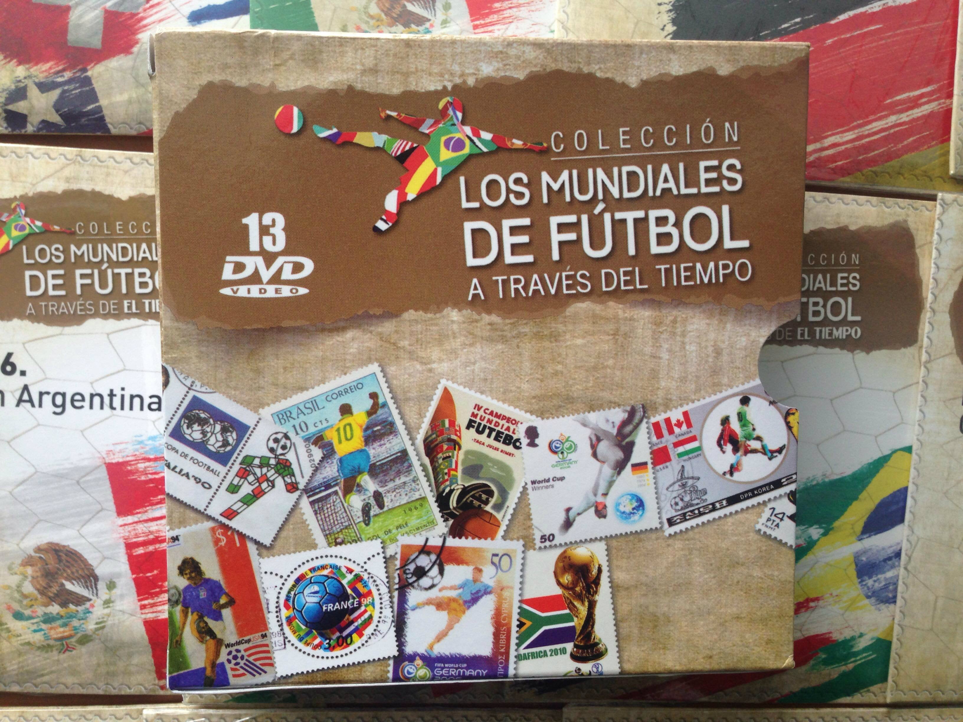 DVD x13 Colección los mundiales de fútbol a través del tiempo