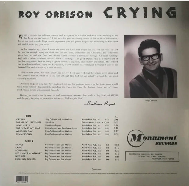 LP Roy Orbison – Crying