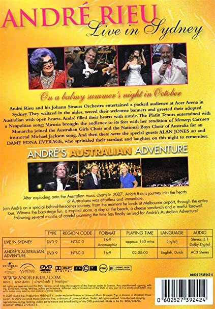 DVD André Rieu - Live in Sidney