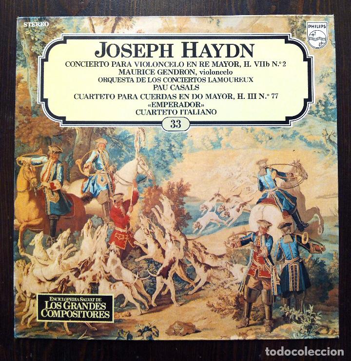 LP JOSEPH HAYDN Nº 33 - ENCICLOPEDIA SALVAT DE LOS GRANDES COMPOSITORES - PHILIPS 1981.