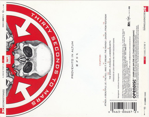 CD Thirty Seconds To Mars – A Beautiful Lie