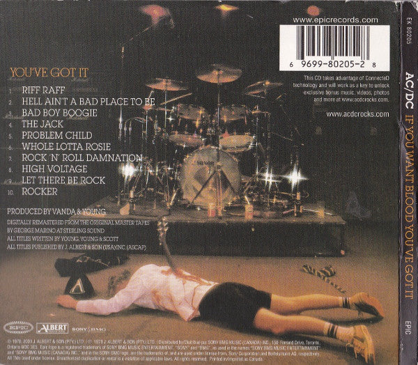 CD AC/DC ‎– If You Want Blood You've Got It