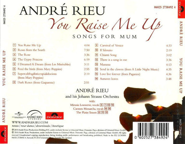 CD André Rieu ‎– You Raise Me Up