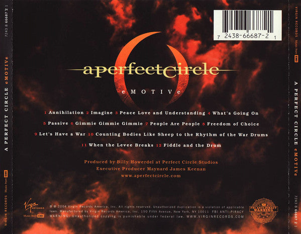 CD A Perfect Circle ‎– Emotive