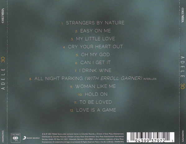 CD Adele ‎– 30