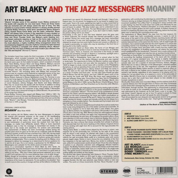 LP Art Blakey And The Jazz Messengers ‎– Moanin'
