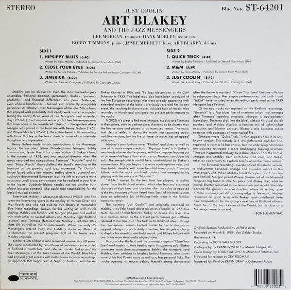 LP Art Blakey & The Jazz Messengers ‎– Just Coolin'