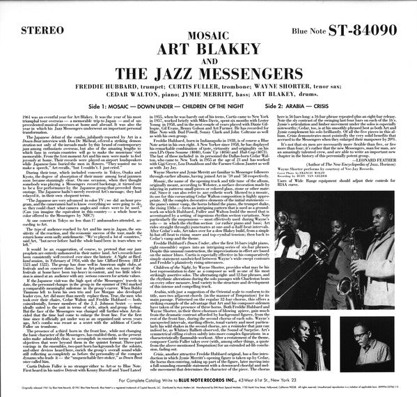 LP Art Blakey & The Jazz Messengers ‎– Mosaic