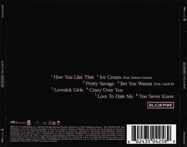 CD Blackpink ‎– The Album