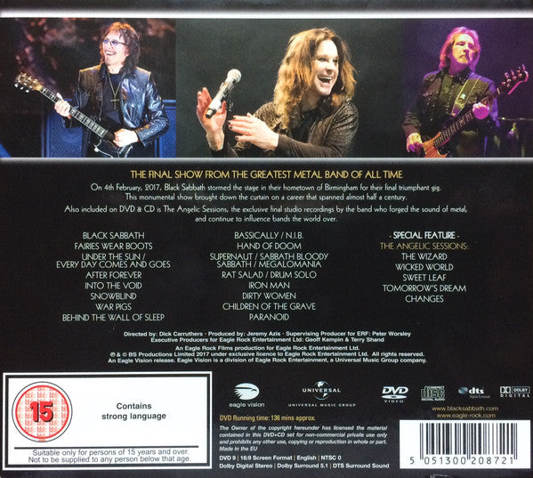 CD + DVD Black Sabbath – The End (4 February 2017 - Birmingham)