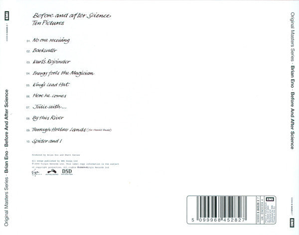 CD Brian Eno – Before And After Science