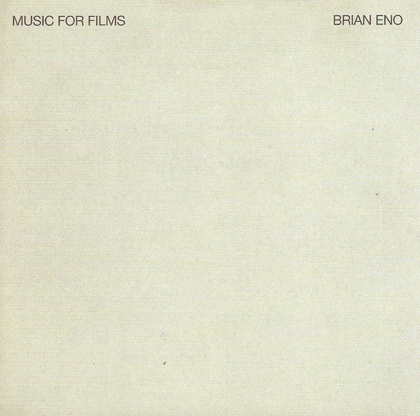 CD Brian Eno – Music For Films
