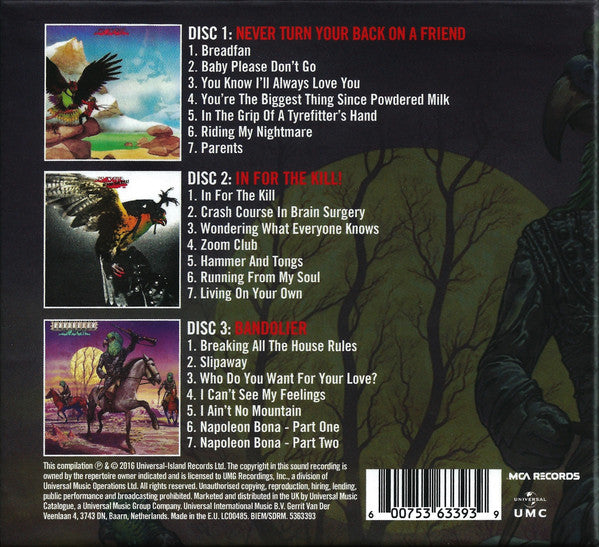 CD x3 Budgie ‎– The MCA Albums 1973-1975