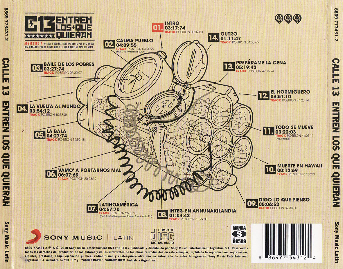 CD Calle 13 ‎– Entren Los Que Quieran