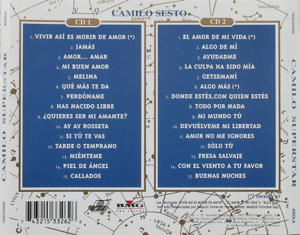 CD Camilo Sesto ‎– Camilo Superstar