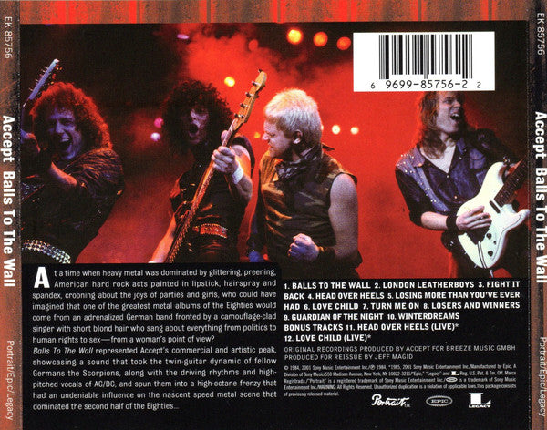 CD Accept - Balls To The Wall