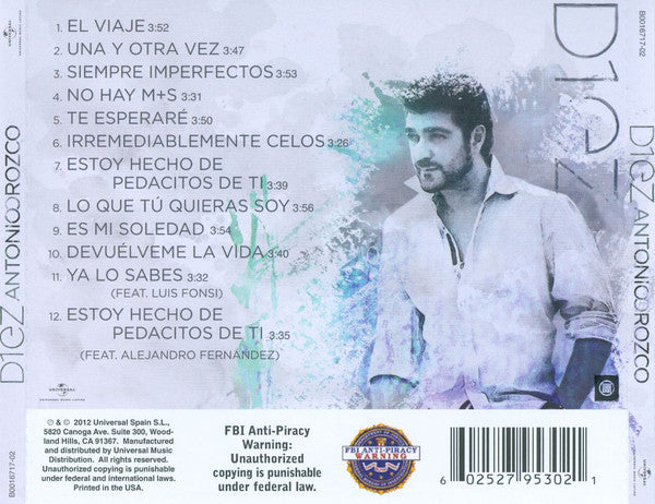 CD Antonio Orozco ‎– D1ez