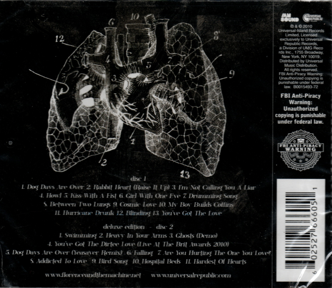 CD Florence + The Machine ‎– Lungs