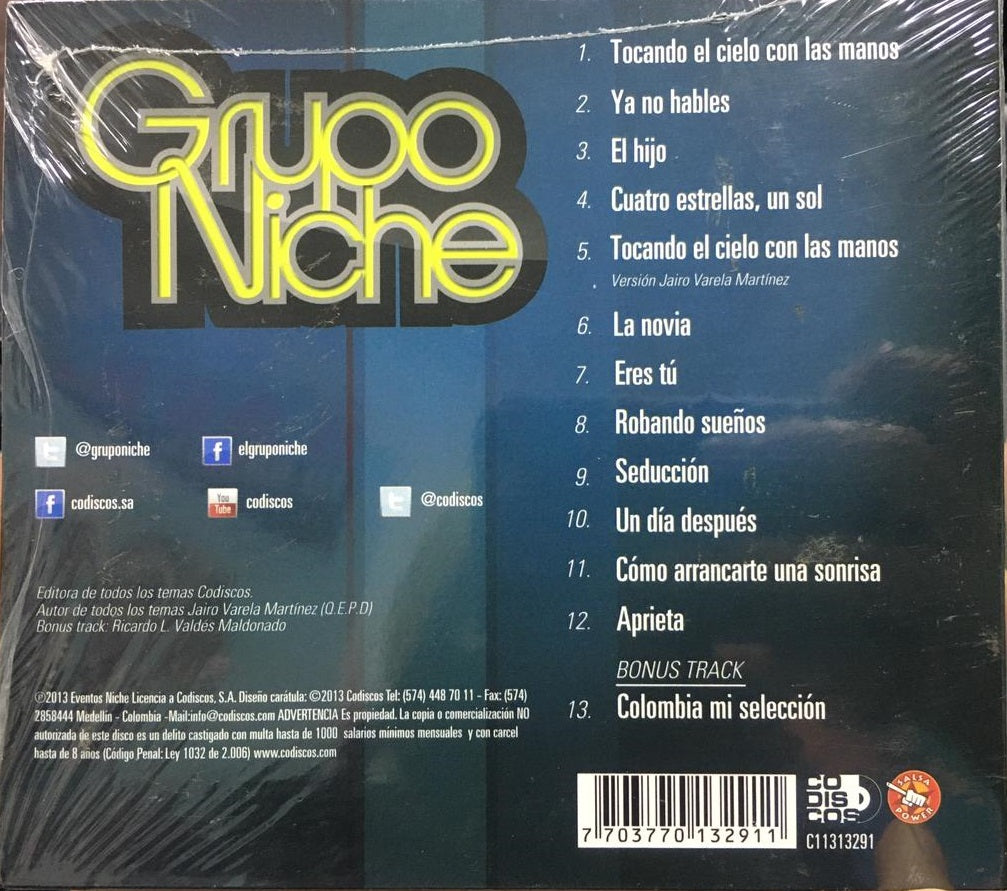 CD Grupo Niche - Tocando El Cielo Con Las Manos
