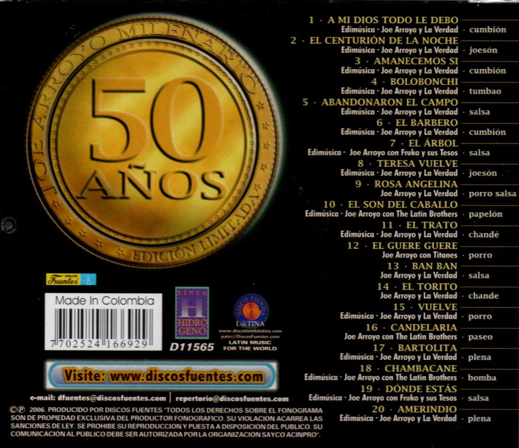 CD Joe Arroyo - Milenario (Edición Limitada)