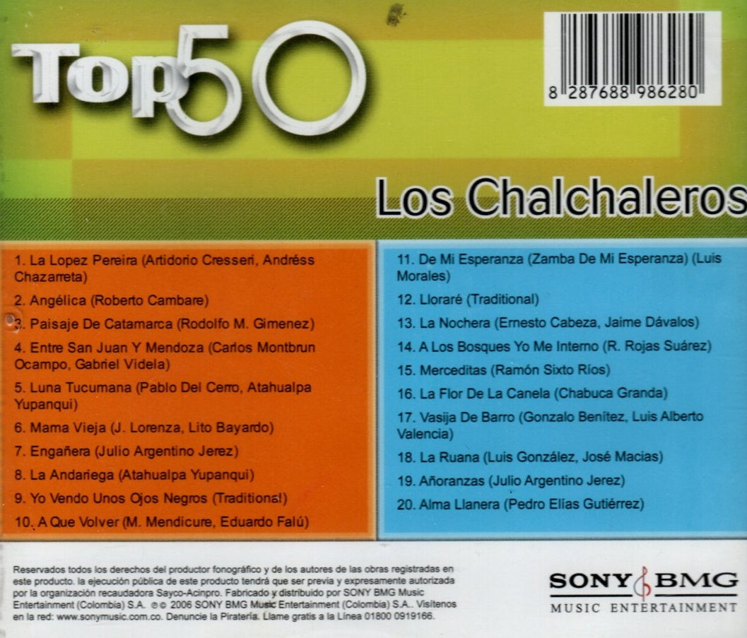 CD Los Chalchaleros - Colección top 50
