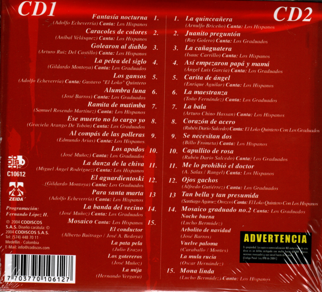 CD Los Hispanos & Los Graduados - 30 Mejores