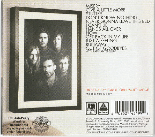 CD Maroon 5 - Hands All Over