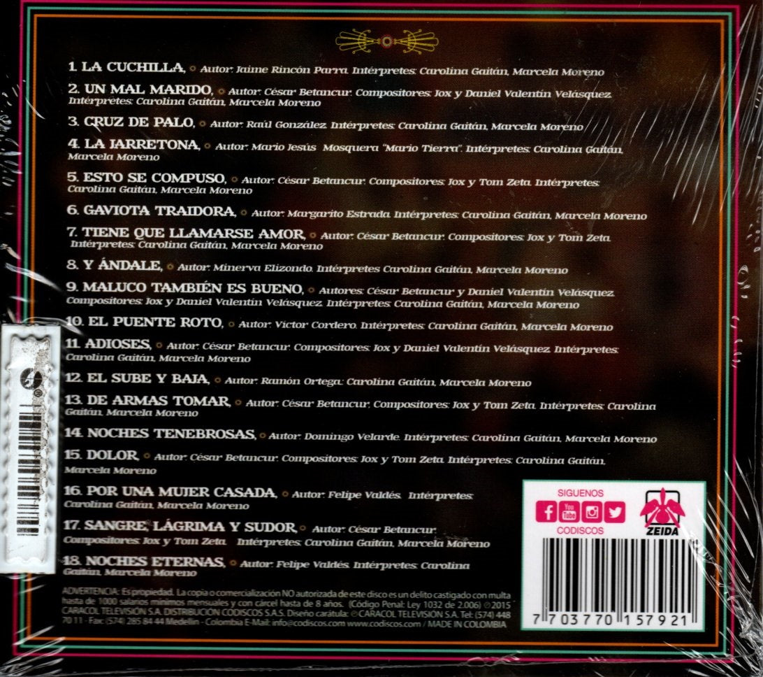 CD Música De La Serie Hermanitas Calle