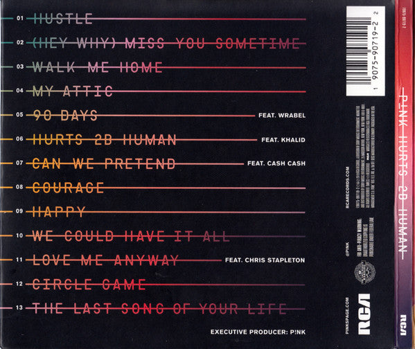 CD P!nk - Hurts 2B Human