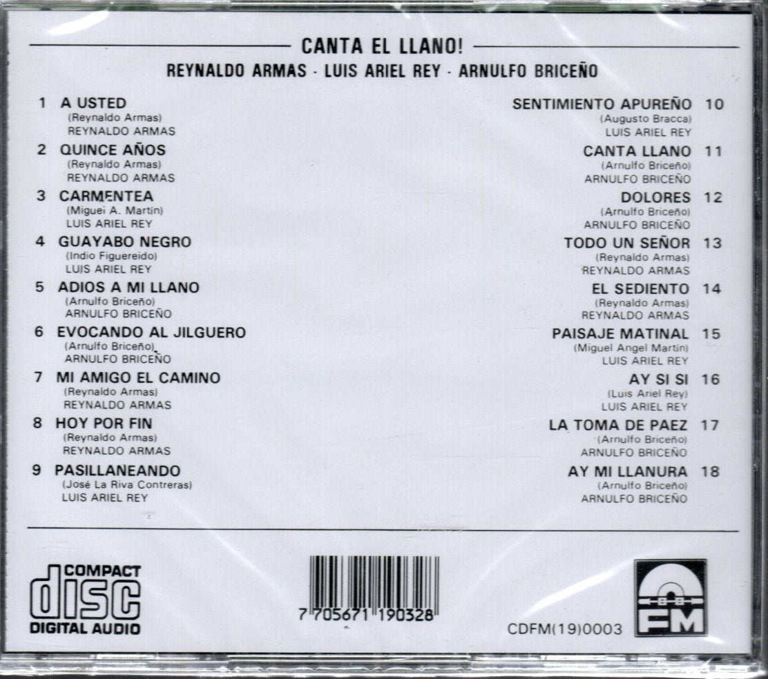 CD Reynaldo Armas, Luis Ariel Rey, Arnulfo Briceño - Canta El Llano